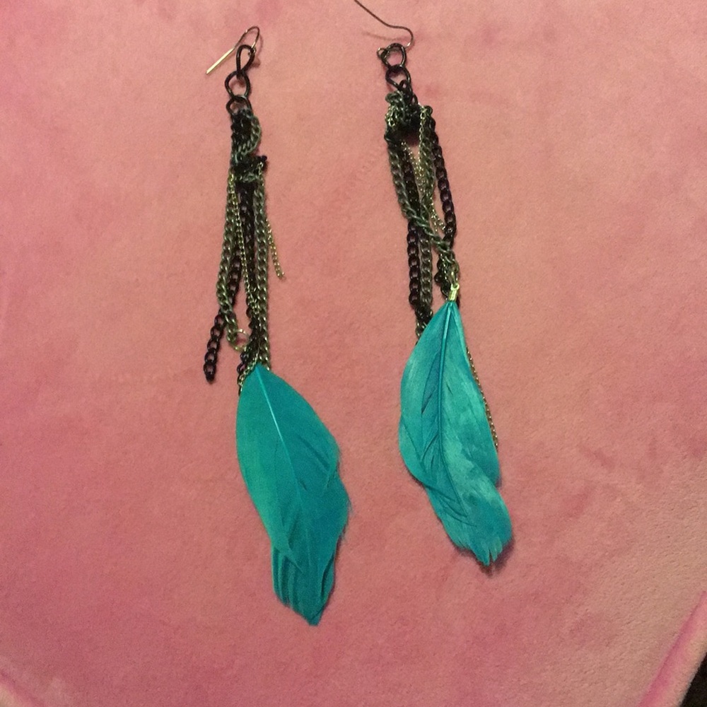 Feather earrings